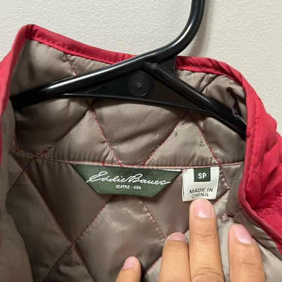 Eddie Bauer 550 Fill Power Quilted Goose Down Women’s Jacket size small petite - Picture 3 of 7